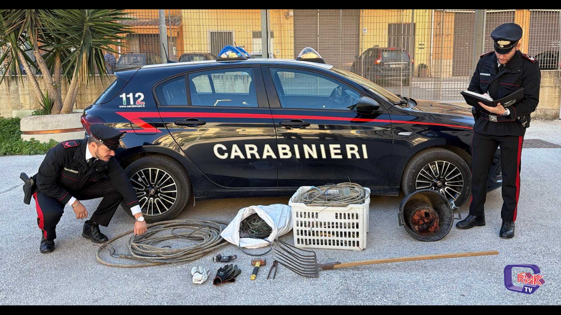 Favara. Sorpresi in auto con 90 chili di rame, denunciati due uomini.