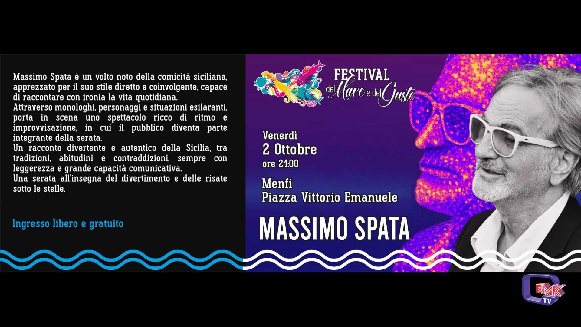 Festival del Mare e del Gusto, venerdì a Menfi Massimo Spata