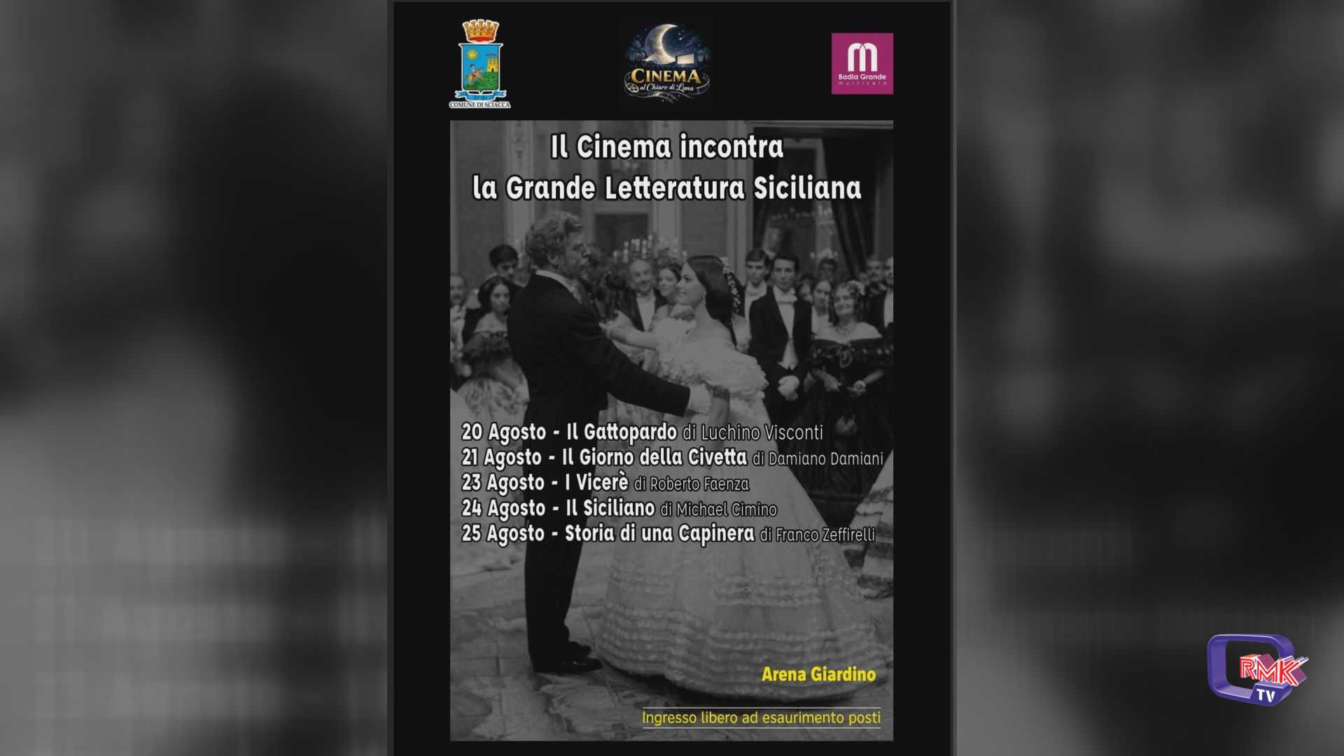 Da domani alla Badia grande cinque film sul Cinema e la letteratura siciliana