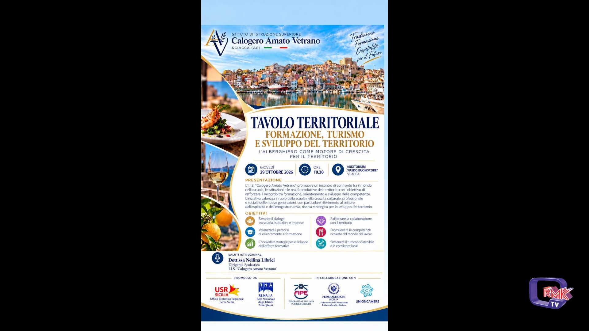 All’Amato Vetrano il tavolo territoriale provinciale sull’istruzione turistica