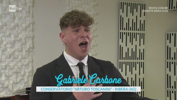 Musica. Vetrina Rai per il giovane tenore saccense Gabriele Carbone ...
